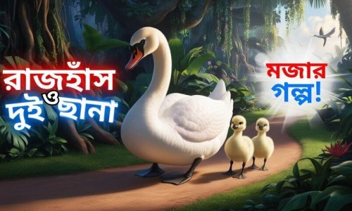 রাজহাঁসের দুই ছানা হলুদ ও কমলার গল্প