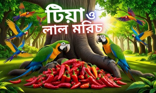 শিশুতোষ মজার গল্প : শিকারির জালে বন্দি টিয়ার মুক্তি