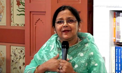 Pediatrician & President of Bangladesh Neonatal Forum Professor Dr. Tahmina Begum Is at Group Seesion Between Writers & Readers