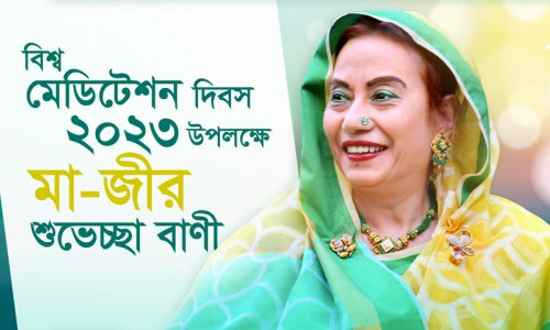 বিশ্ব মেডিটেশন দিবস ২০২৩ উপলক্ষে মা-জীর শুভেচ্ছা বাণী